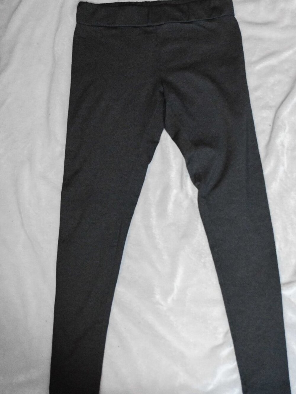 Matty M Dark Charcoal Grey Everyday Live-In Leggings Size Medium Stretchy
